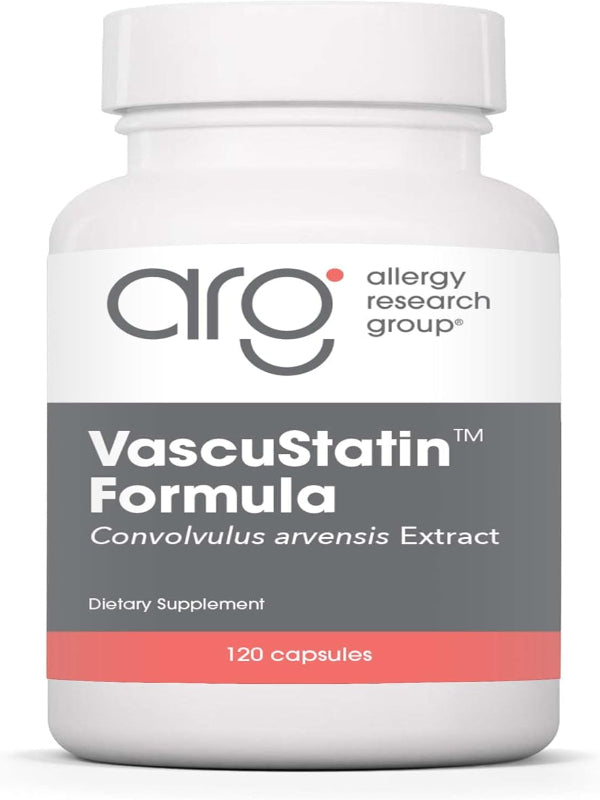 Allergy Research Group VascuStatin Formula Dietary Supplement - Convolvulus arvensis Extract, Healthy Vascularization Function, Phagocytic Activity, Lymphocyte Production - 120 Count Nirvana Guru