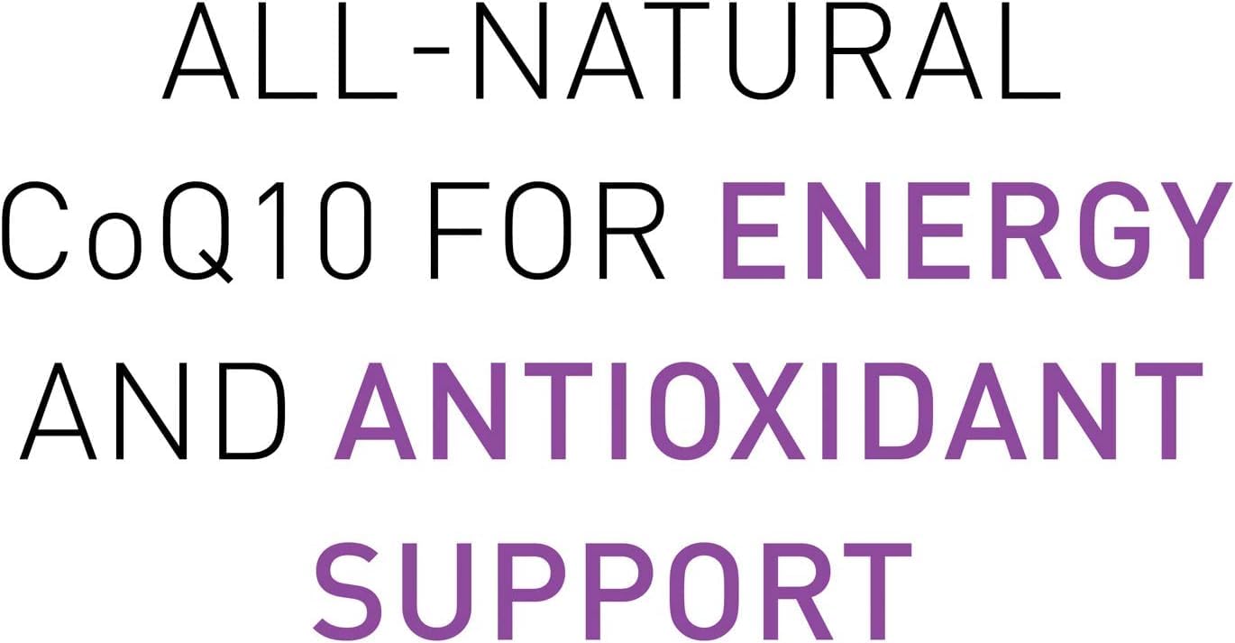 Natural Factors Coenzyme Q10 100 mg, Natural Coenzyme Q10 Supplement for Energy, Heart and Cognitive Support, 120 Softgels - Nirvana Guru