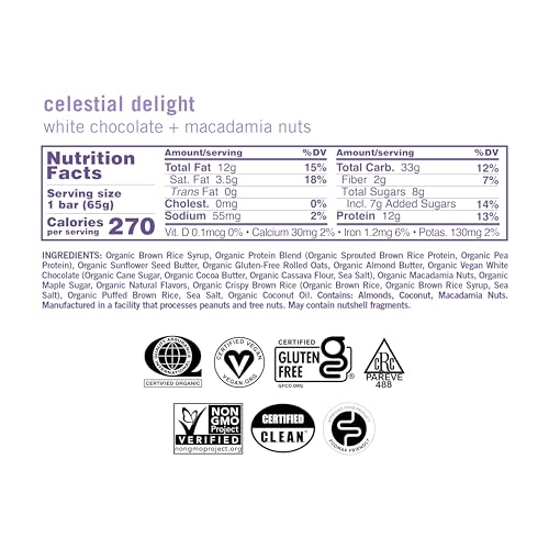 Gomacro, Nutrition Bar Oatmeal Chocolate Chip Organic 12 Count, 2.3 Ounce