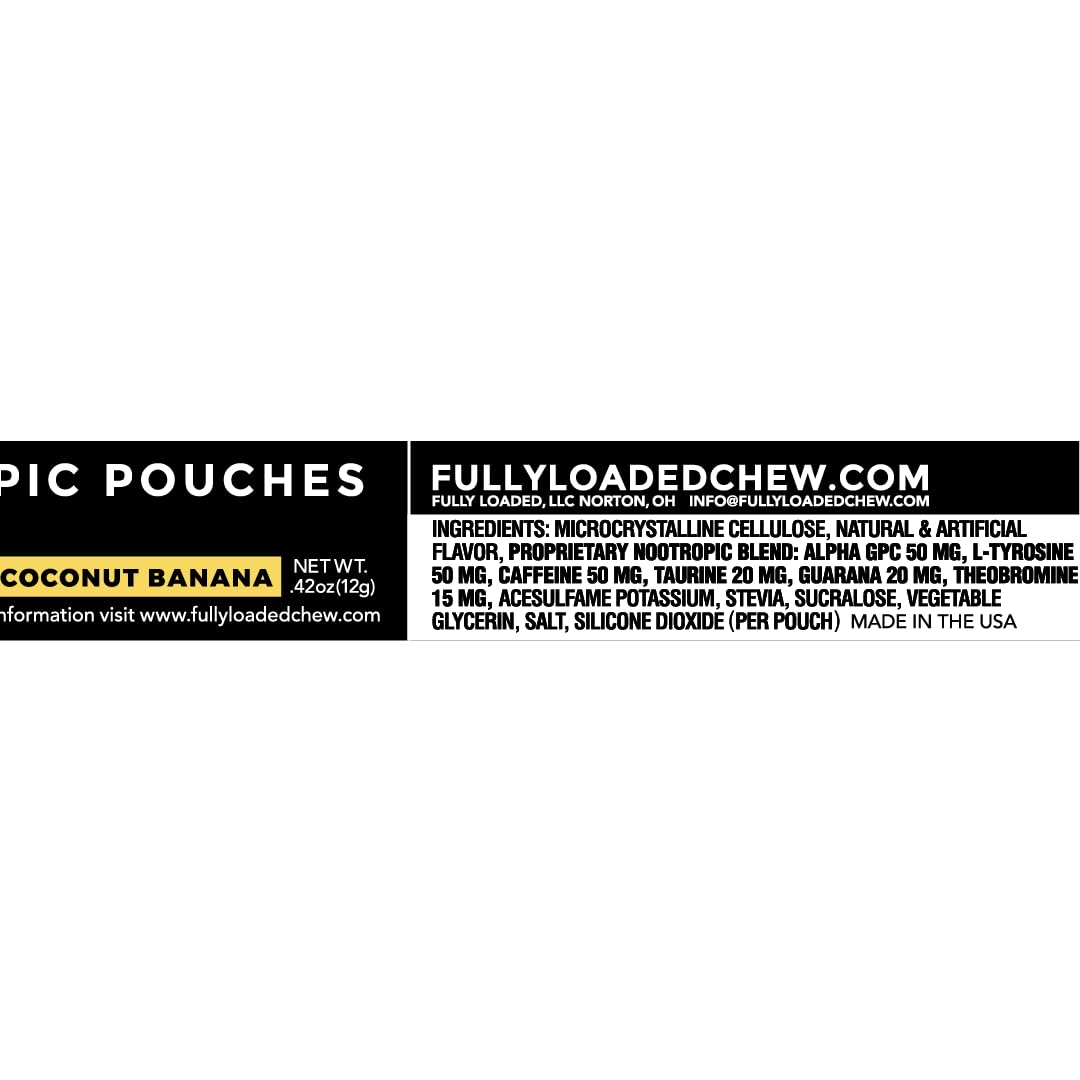 Fully Loaded Alpha Fuel Nootropic Pouches (Wintergreen Fuel) - Nootropic Energy Pouches with Caffeine, Alpha GPC, Tyrosine, Taurine, Guarana and More