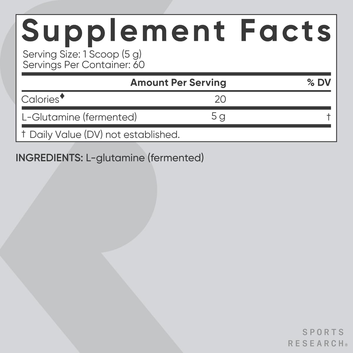 Sports Research L-Glutamine - Workout Recovery, Immune Health & Gut Health Support - 5 G Per Serving - 17.64 Oz - Nirvana Guru