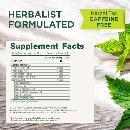 Traditional Medicinals Tea, Organic Healthy Cycle, Supports Healthy Menstrual Cycles, Includes Spearmint,16 Tea Bags - Nirvana Guru