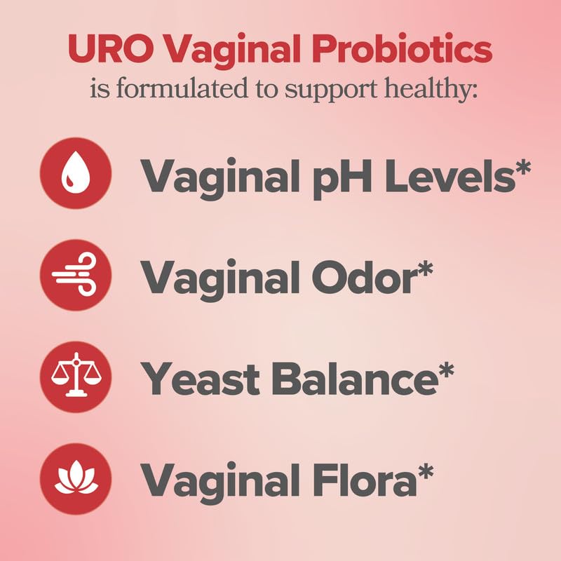 O Positiv URO Vaginal Probiotics for Women pH Balance with Prebiotics & Lactobacillus Probiotic Blend - Vaginal Health Supplement - Promote Healthy Vaginal Odor & Vaginal Flora, 60 Count (Pack of 1) Nirvana Guru