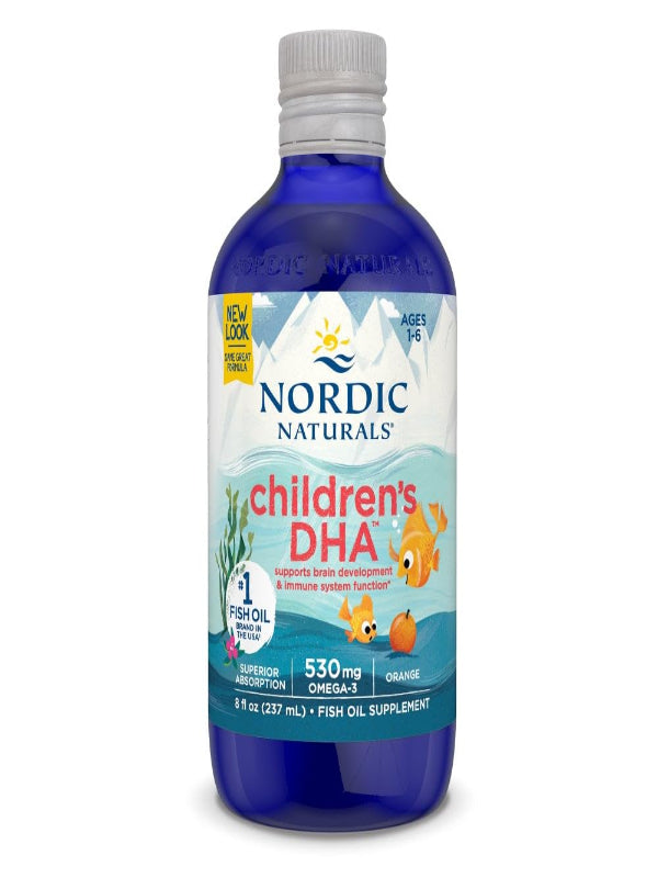 Nordic Naturals Children’s DHA, Strawberry - 16 oz for Kids - 530 mg Omega-3 with EPA & DHA - Brain Development & Function - Non-GMO - 192 Servings - Nirvana Guru