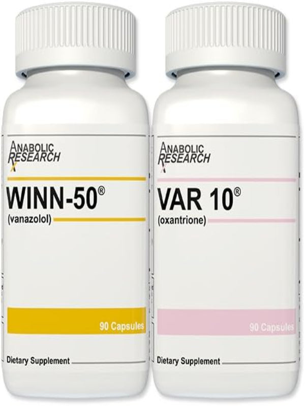 Endurance & Energy Combo - (Strength Enhancement) - Winn-50, VAR 10-180 Capsules - 1 Month Supply - 2 Bottles Nirvana Guru