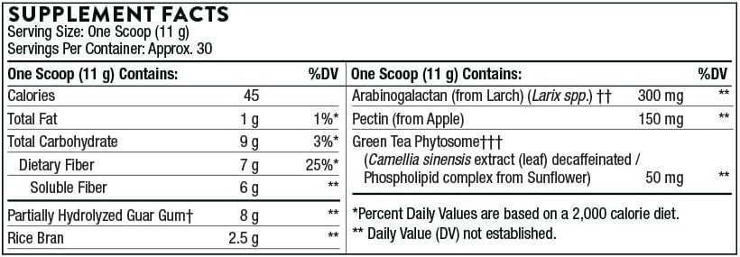 THORNE FiberMend - Prebiotic Fiber Powder to Help Maintain Regularity and Balanced GI Flora* - 11.6 Oz - Nirvana Guru