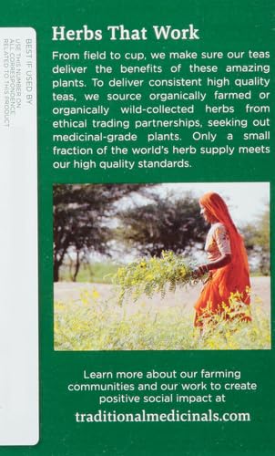 Traditional Medicinals Tea, Organic Ginger, Healthy Digestion, Pleasantly Spicy & Warming, 16 Tea Bags - Nirvana Guru