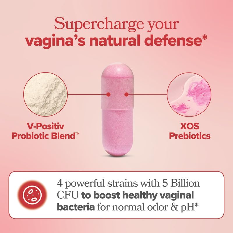 O Positiv URO Vaginal Probiotics for Women pH Balance with Prebiotics & Lactobacillus Probiotic Blend - Vaginal Health Supplement - Promote Healthy Vaginal Odor & Vaginal Flora, 60 Count (Pack of 1) Nirvana Guru