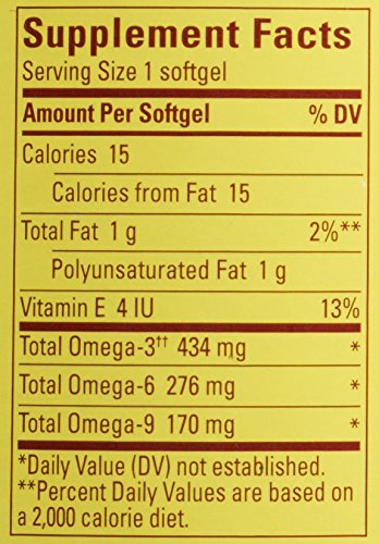 Nature Made Triple Omega 3 6 9 Supplements, Flaxseed, Safflower & Olive Oils, Fish Free Omega 3 Fatty Acid Supplement, 150 Softgels, 75 Day Supply - Nirvana Guru