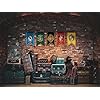 Conquest Journals Harry Potter Wizarding House Banner Flag Set, 12'' x 20'' Polyester Flags, Set of 5 Includes Hogwarts Crest, Gryffindor, Slytherin, Ravenclaw & Hufflepuff Banners, Birthday Party nirvanaguru