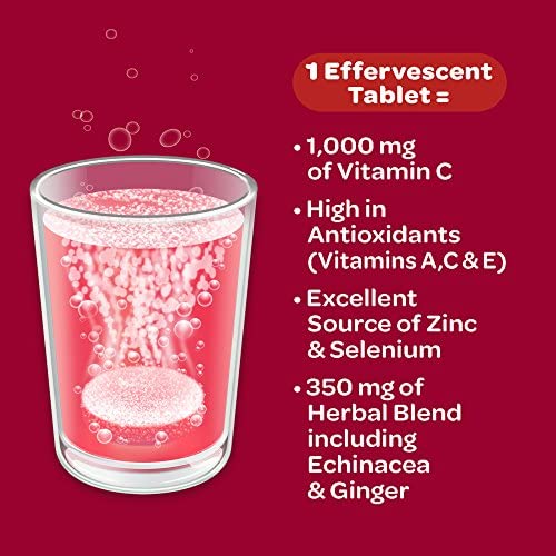 Airborne Very Berry Effervescent Tablets, 10 Count - 1000mg of Vitamin C - Immune Support Supplement (Packaging May Vary) (Pack of 3) Nirvana Guru