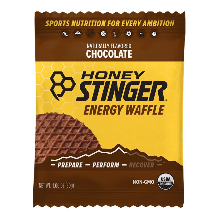 Honey Stinger Organic Honey Waffle Energy Stroopwafel for Exercise, Endurance and Performance Sports Nutrition for Home & Gym, Pre and Post Workout Box of 16 Waffles, 16.96 Ounce (Pack of 16)