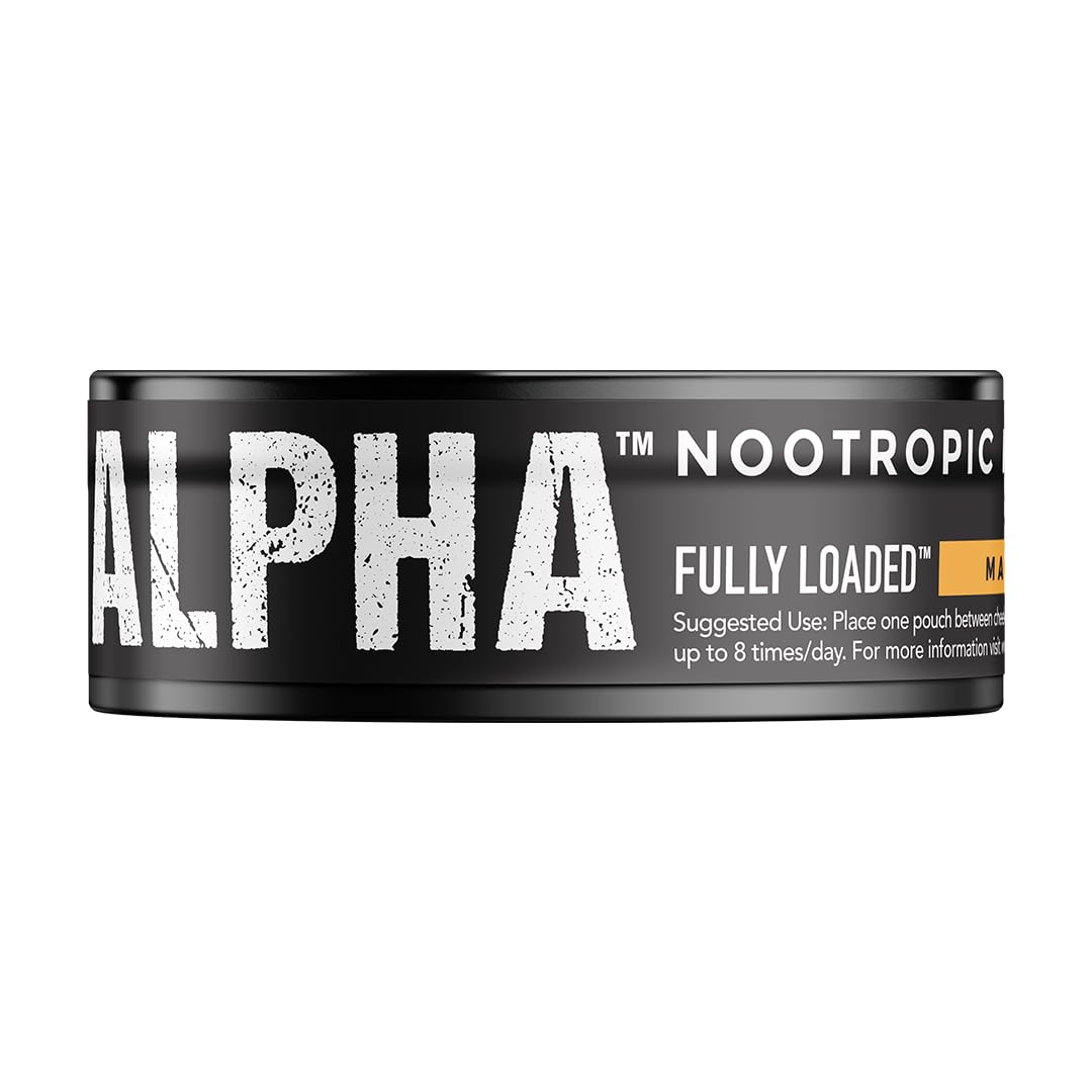 Fully Loaded Alpha Fuel Nootropic Pouches (Wintergreen Fuel) - Nootropic Energy Pouches with Caffeine, Alpha GPC, Tyrosine, Taurine, Guarana and More