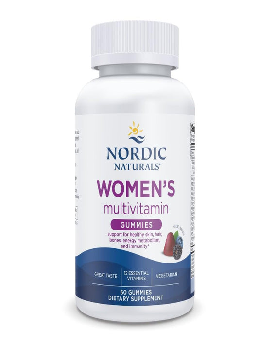 Nordic Naturals Men's Multivitamin Gummies, Mixed Berry - 60 Gummies - Support for Healthy Bones, Blood Vessels, Energy & Immunity - Non-GMO, Vegetarian - 30 Servings - Nirvana Guru
