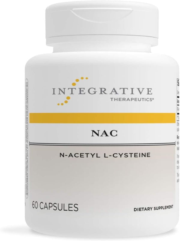 Integrative Therapeutics NAC Supplement (N-Acetyl L-Cysteine) - Vital in Cellular Antioxidant Pathways - 60 Capsules - Nirvana Guru