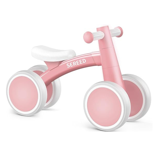 SEREED Baby Balance Bike for 1 Year Old Boys Girls 12-24 Month Toddler Balance Bike, 4 Wheels Toddler First Bike, First Birthday Gifts Nirvana Guru