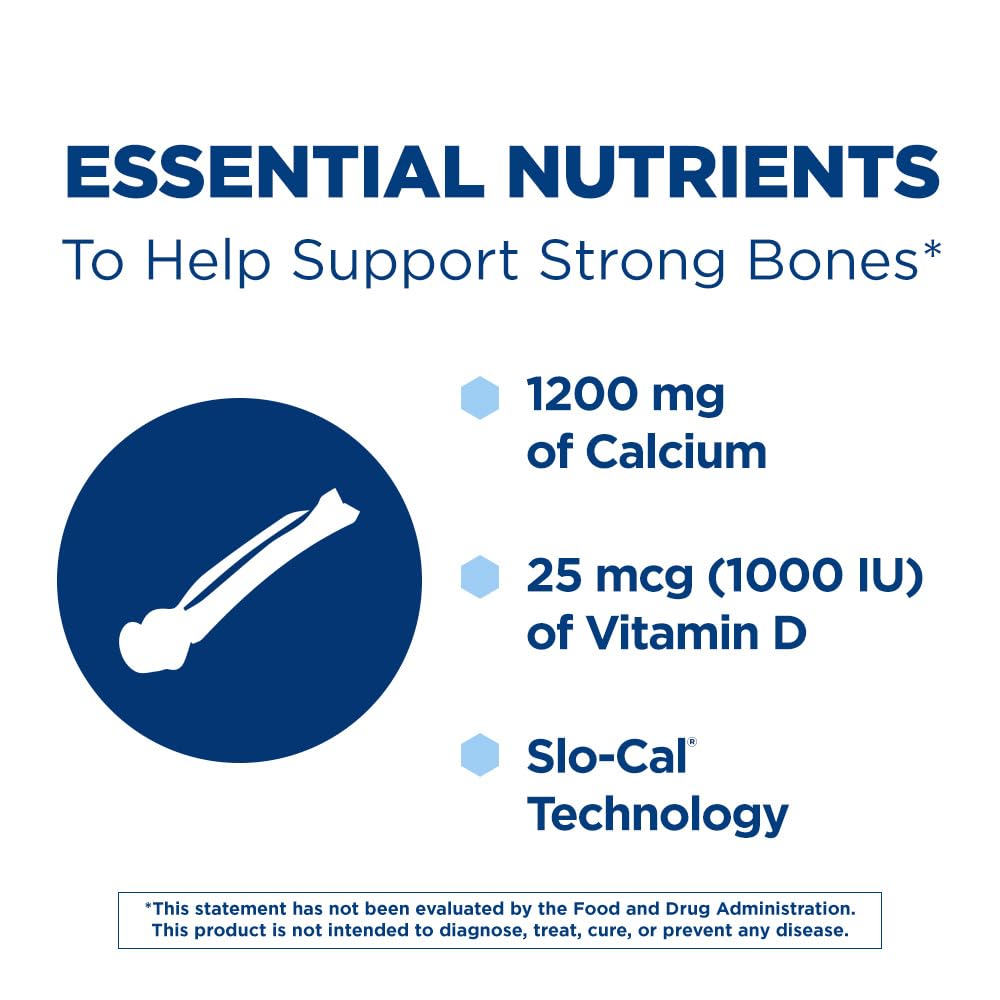 Citracal Slow Release 1200, 1200 mg Calcium Citrate with Vitamin D (1000 IU), Vitamin D3, Bone Health Support, Calcium Supplement for Ages 12+, 185 Count Nirvana Guru
