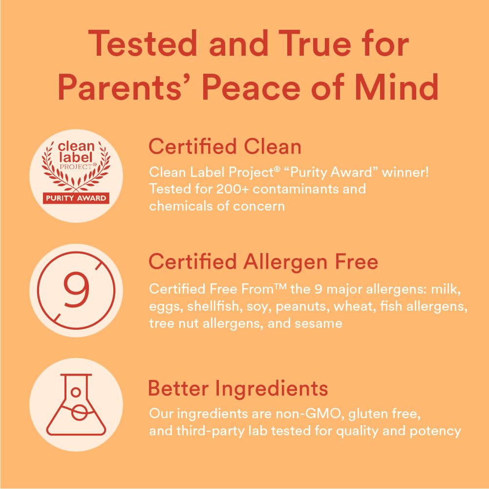 SmartyPants Kids Multivitamin Gummies - Improved Formula: Omega 3 (DHA/EPA), Vitamins D3, C, B12, B6, Vitamin A, K & Zinc, Gluten Free, Three Fruit Flavors, 60 Count (30 Day Supply)