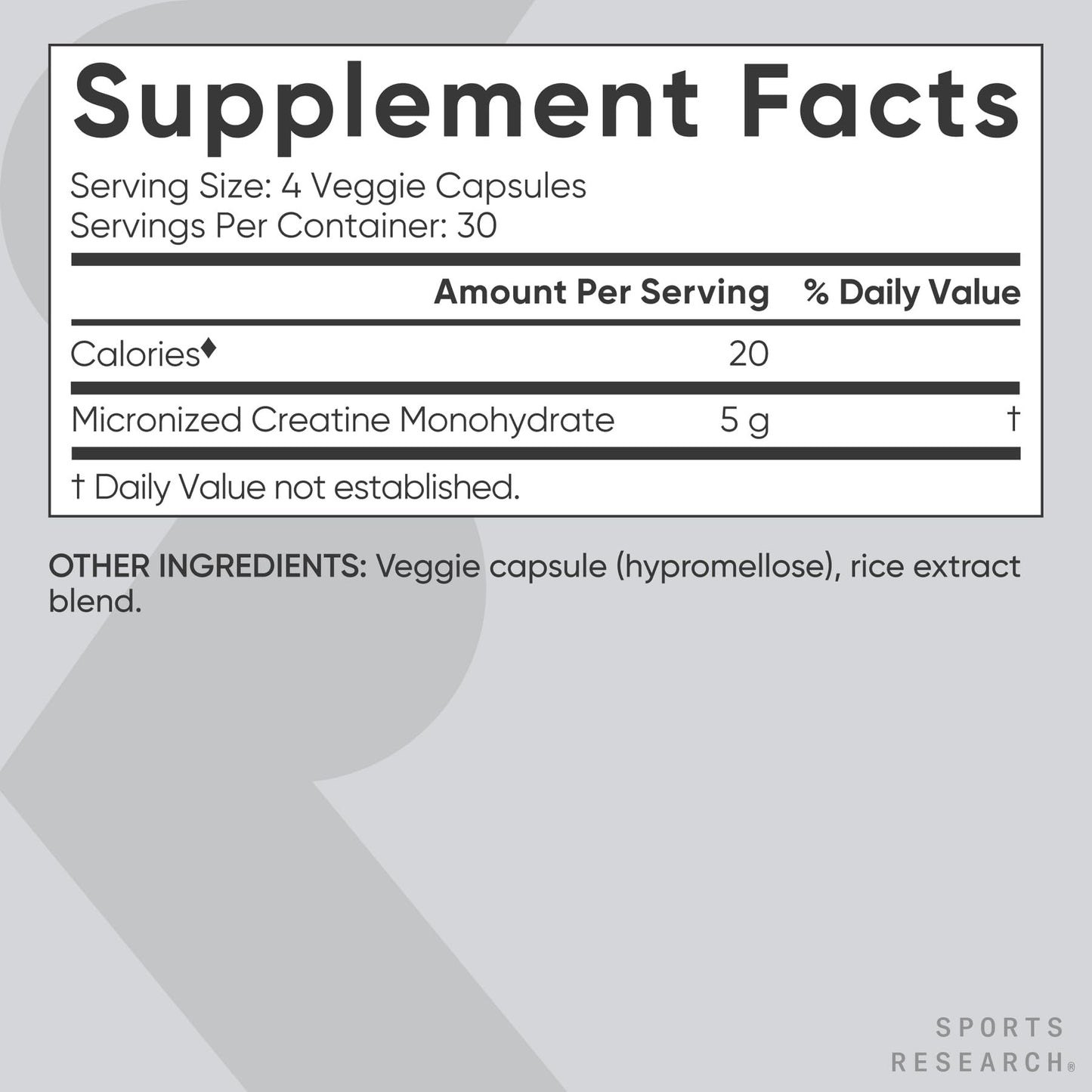 Sports Research Creatine Monohydrate - Gain Lean Muscle, Improve Performance and Strength and Support Workout Recovery - 5 g Micronized Creatine - 1.1LBS - Nirvana Guru