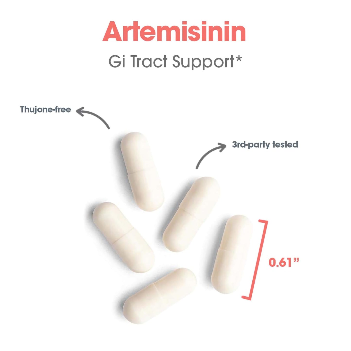 Allergy Research Group Artemisinin Supplement - Pure Sweet Wormwood Extract Artemisinin Capsules for Adults, Natural Immune Support with 200 mg, Digestive Health Support - 90 Vegetarian Capsules Nirvana Guru