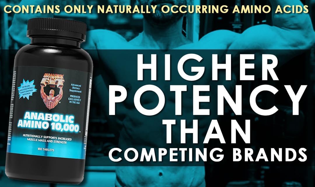 Healthy 'N Fit ANABOLIC Amino 10,000 90 Tablets, EAA & BCAA - 10,000 MGS Amino Acids per Serving Nirvana Guru