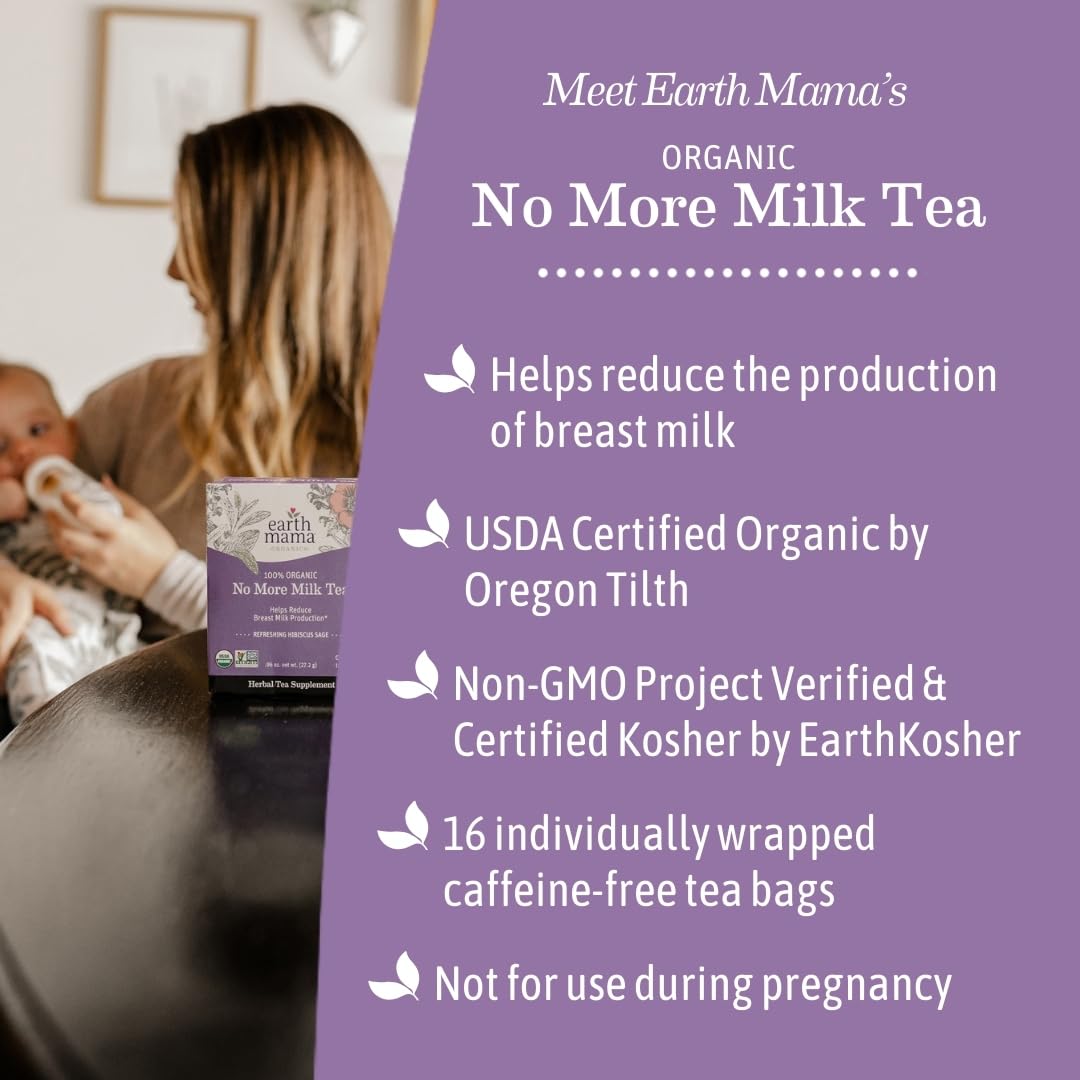 Earth Mama Organic Third Trimester Tea Bags | 100% USDA Organic Herbal Tea for Late Pregnancy Comfort + Childbirth Preparation, 16 Teabags Per Box (2-Pack) Nirvana Guru