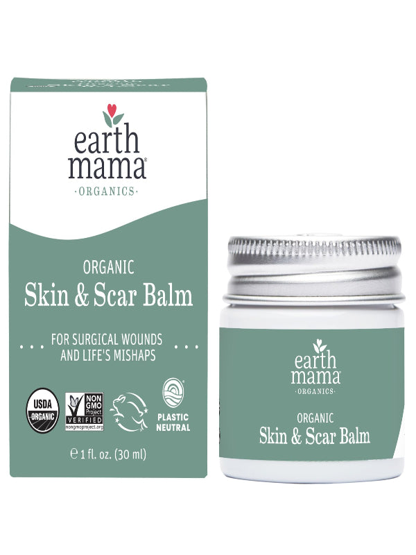 Earth Mama Organic Skin & Scar Balm |C-Section Recovery Skin Care, Pregnancy Stretch Mark Scar Cream with Organic Jojoba Oil, Tamanu Oil & Gotu Kola Nirvana Guru