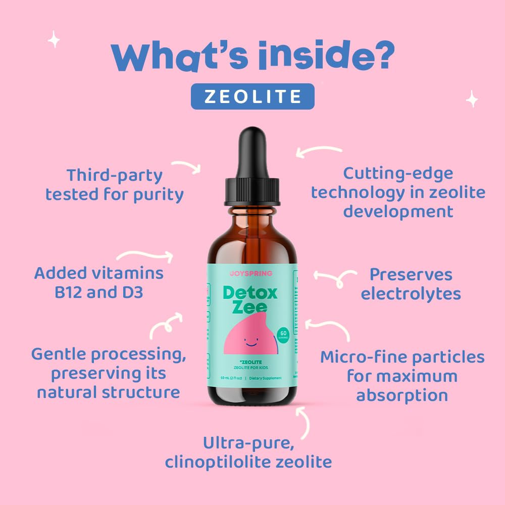 JoySpring Zeolite Drops for Kids – Natural Berry Flavor with Vitamin D3 – Supports Wellness & Everyday Vitality – 30-Day Supply Nirvana Guru