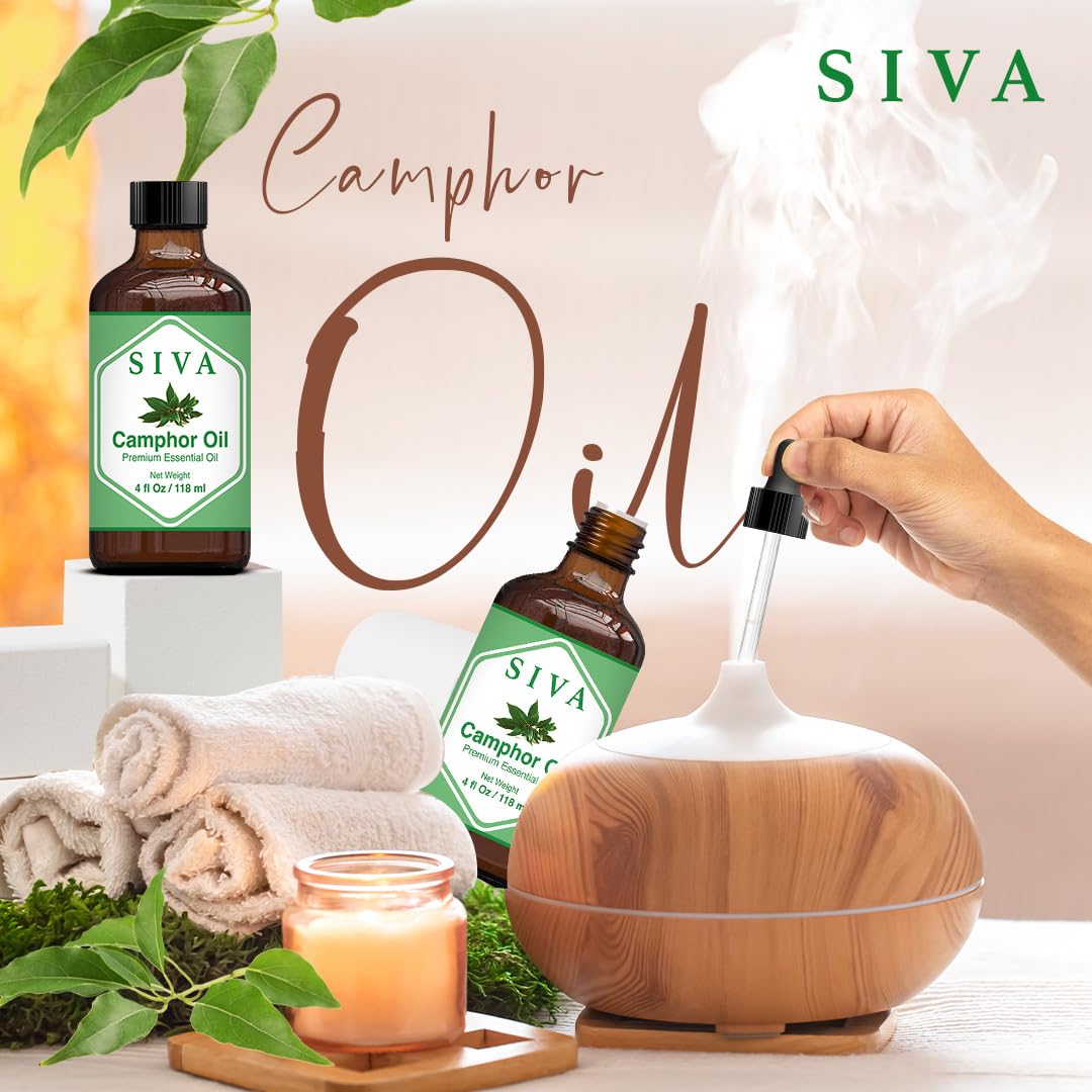 SIVA Lavender Essential Oil - 4 Fl Oz – Natural Lavender Oil - for Diffuser, Face, Skin Care, Aromatherapy, Hair Care, Scalp and Body Massage - with Dropper - Nirvana Guru