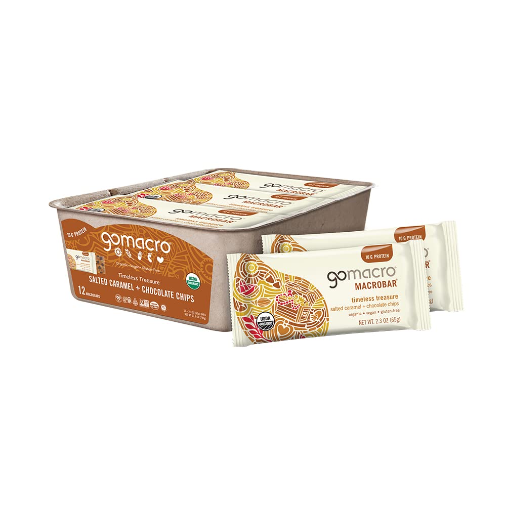 Gomacro, Nutrition Bar Oatmeal Chocolate Chip Organic 12 Count, 2.3 Ounce