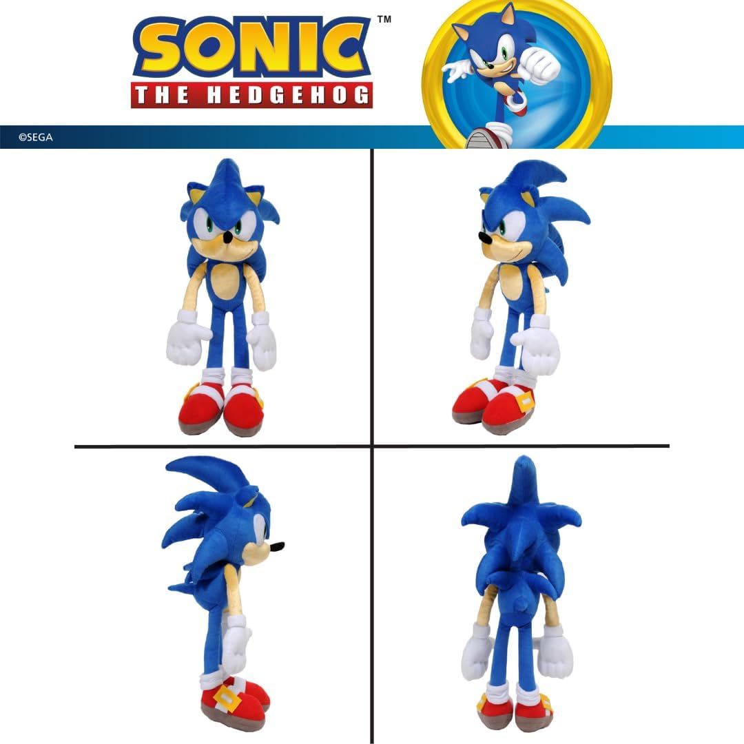 Franco Sonic The Hedgehog Anime Kids Bedding Super Soft Plush Cuddle Pillow Buddy, One Size, (Officially Licensed Product) Nirvana Guru