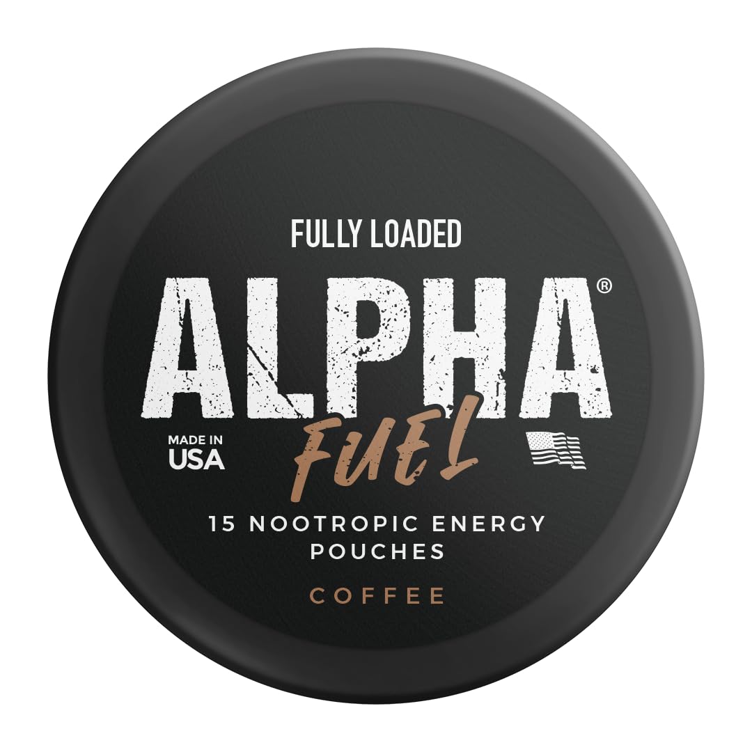 Fully Loaded Alpha Fuel Nootropic Pouches (Wintergreen Fuel) - Nootropic Energy Pouches with Caffeine, Alpha GPC, Tyrosine, Taurine, Guarana and More