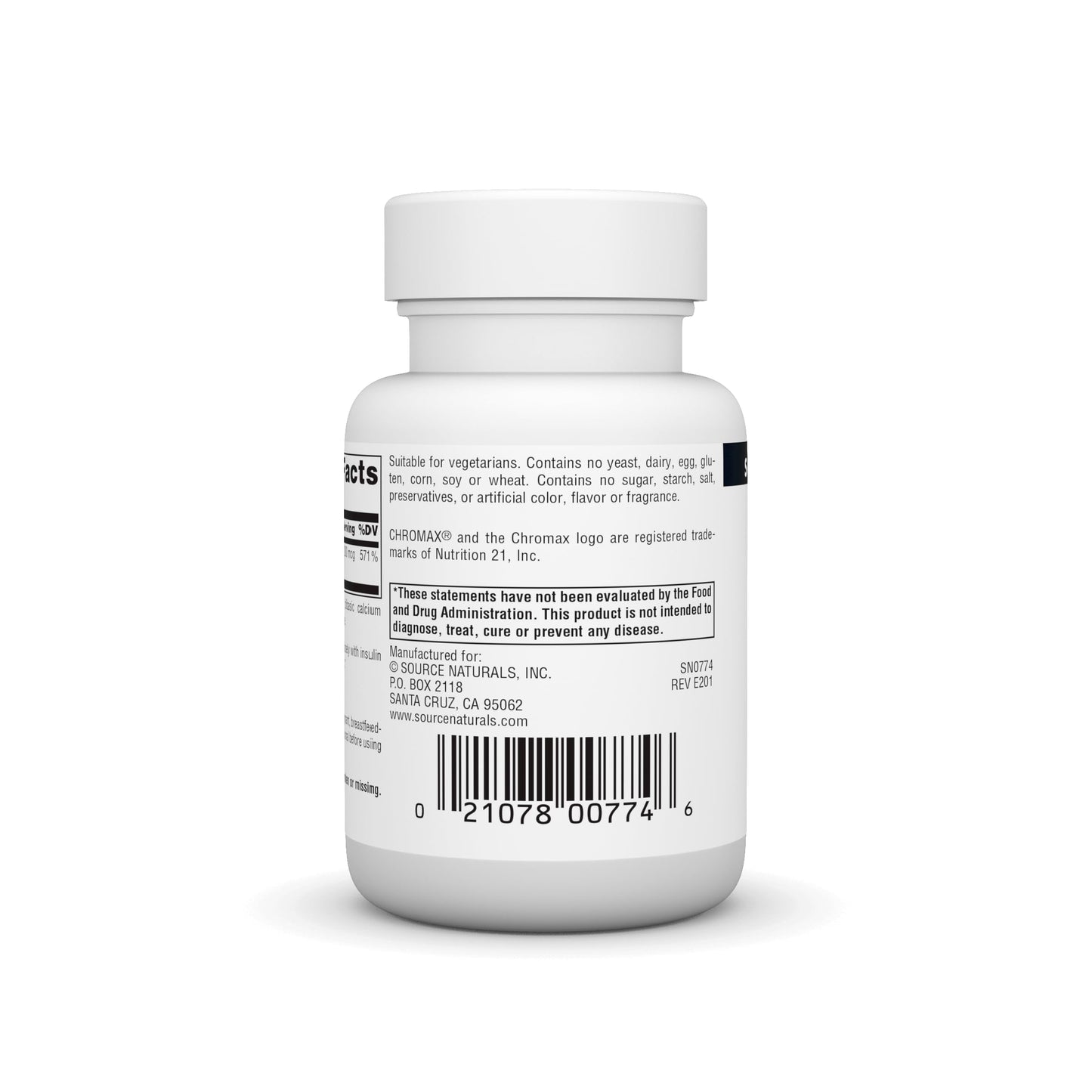 Source Naturals Chromium Picolinate 200 Mcg Tablet, 120 Count - Nirvana Guru