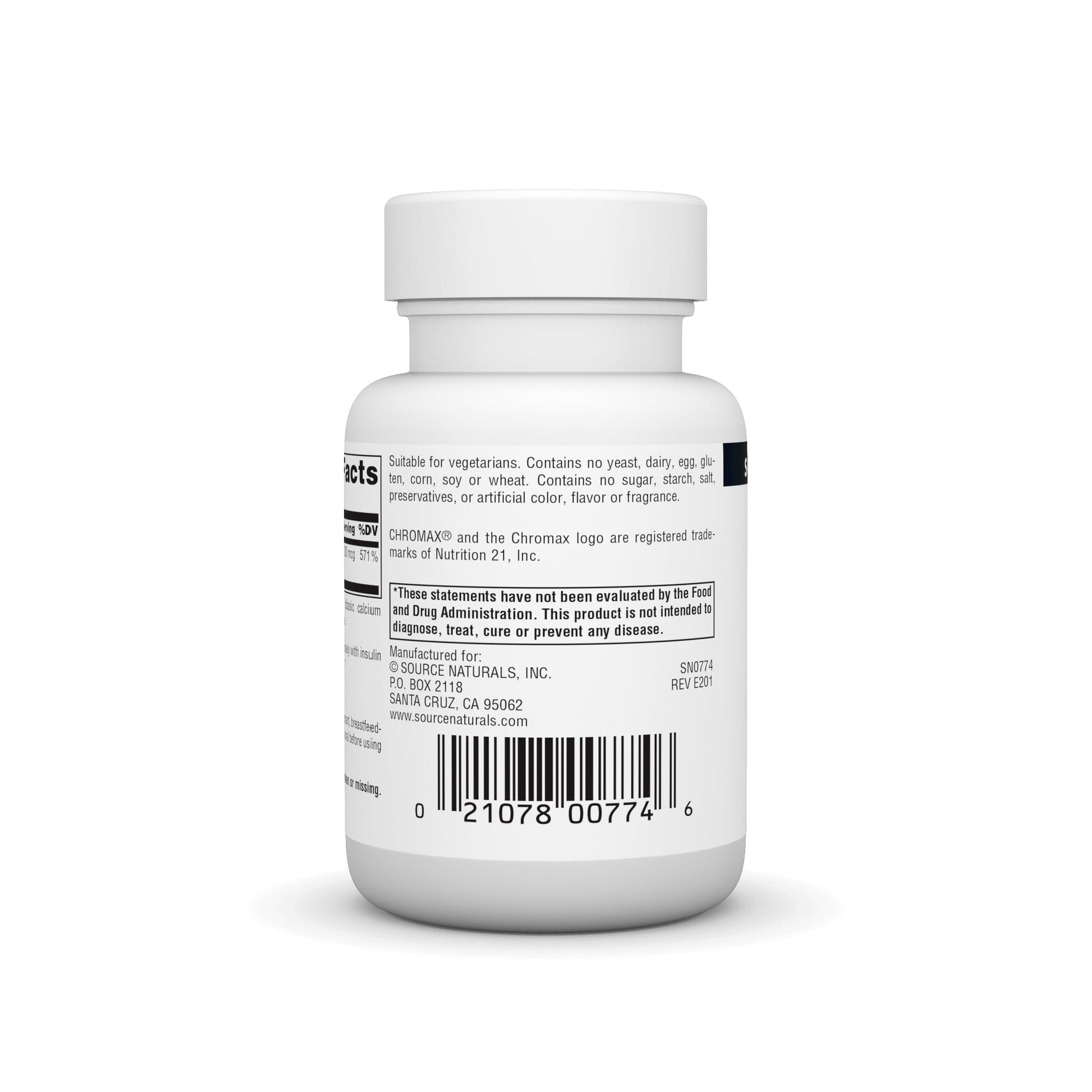 Source Naturals Chromium Picolinate 200 Mcg Tablet, 120 Count - Nirvana Guru