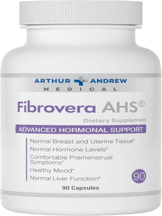 Arthur Andrew Medical, Fibrovera, Women's Enzyme and Botanical Blend for Hormone Balance, 90 Capsules Nirvana Guru