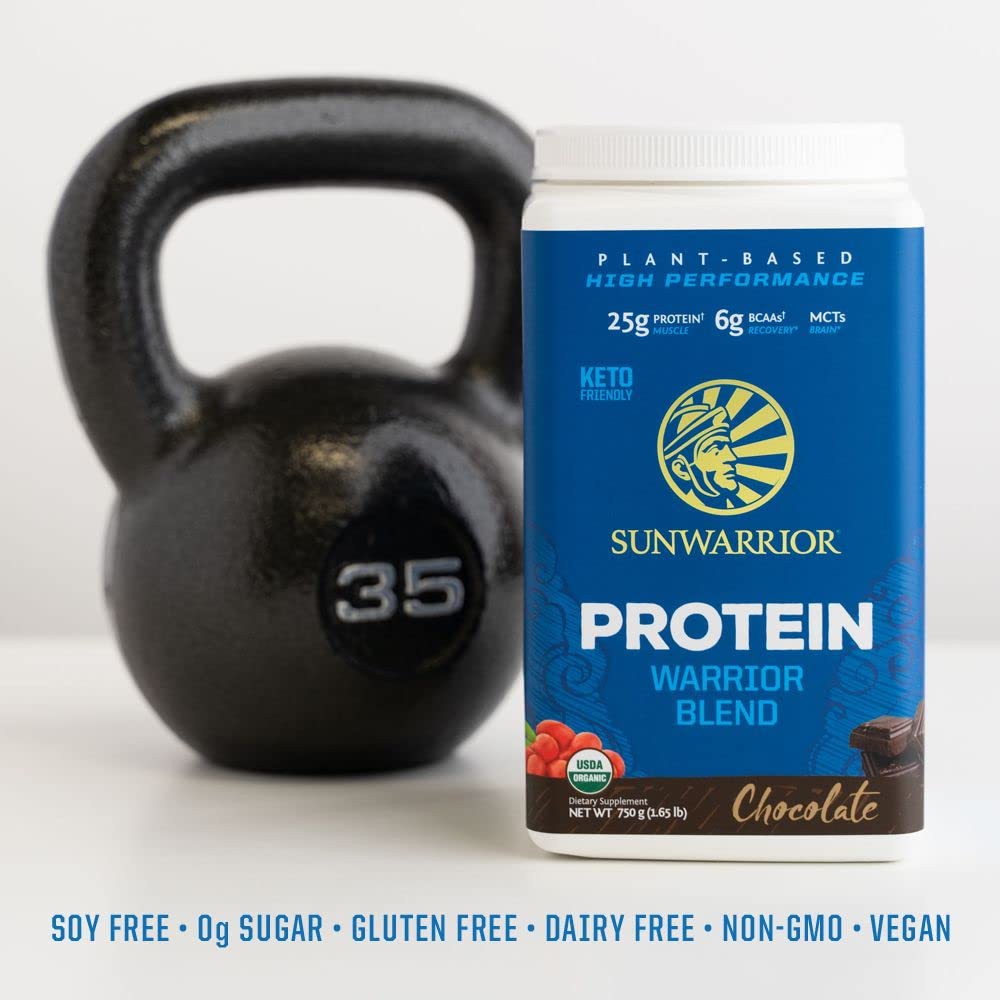 Organic Plant Based Protein Powder | Vegan Organic Protein Powder Vanilla Flavored with BCAA Amino Acids & Hemp Seed Pea Blend | Non-GMO Soy Dairy Filler & Gluten Free (Vanilla, 32 Servings) - Nirvana Guru