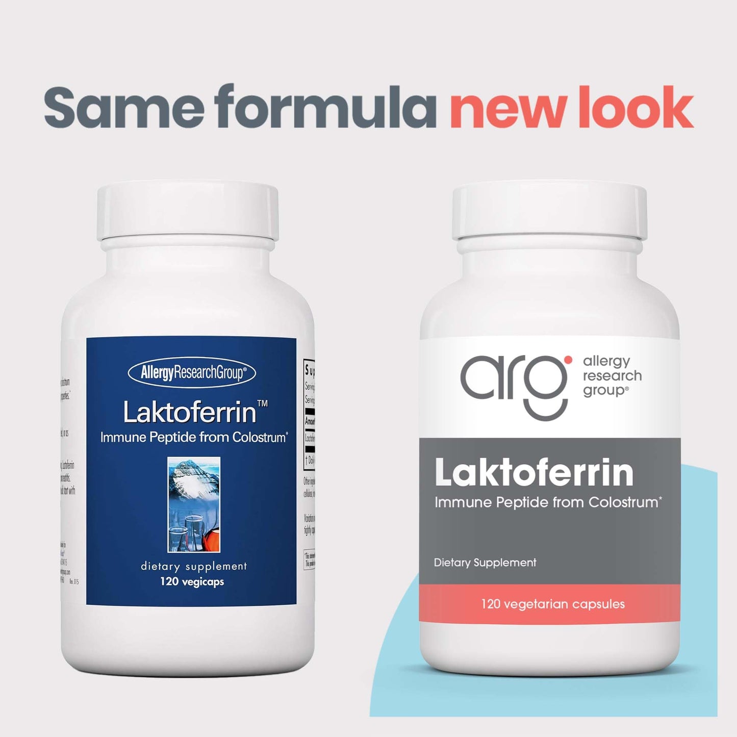 Allergy Research Group Laktoferrin Supplement - Lactoferrin Supplements 350mg, Bovine Colostrum, Immune Peptide, Iron Supplements, Vegicaps - 90 Count Nirvana Guru