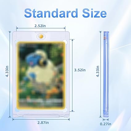 30ct Magnetic Card Holder, 35pt One Card Holder Touch for Trading Cards, U-V Protection Magnetic Card Case for Baseball Cards, Card Protectors Hard Plastic, Display Case for Game Cards, Sports Cards nirvanaguru