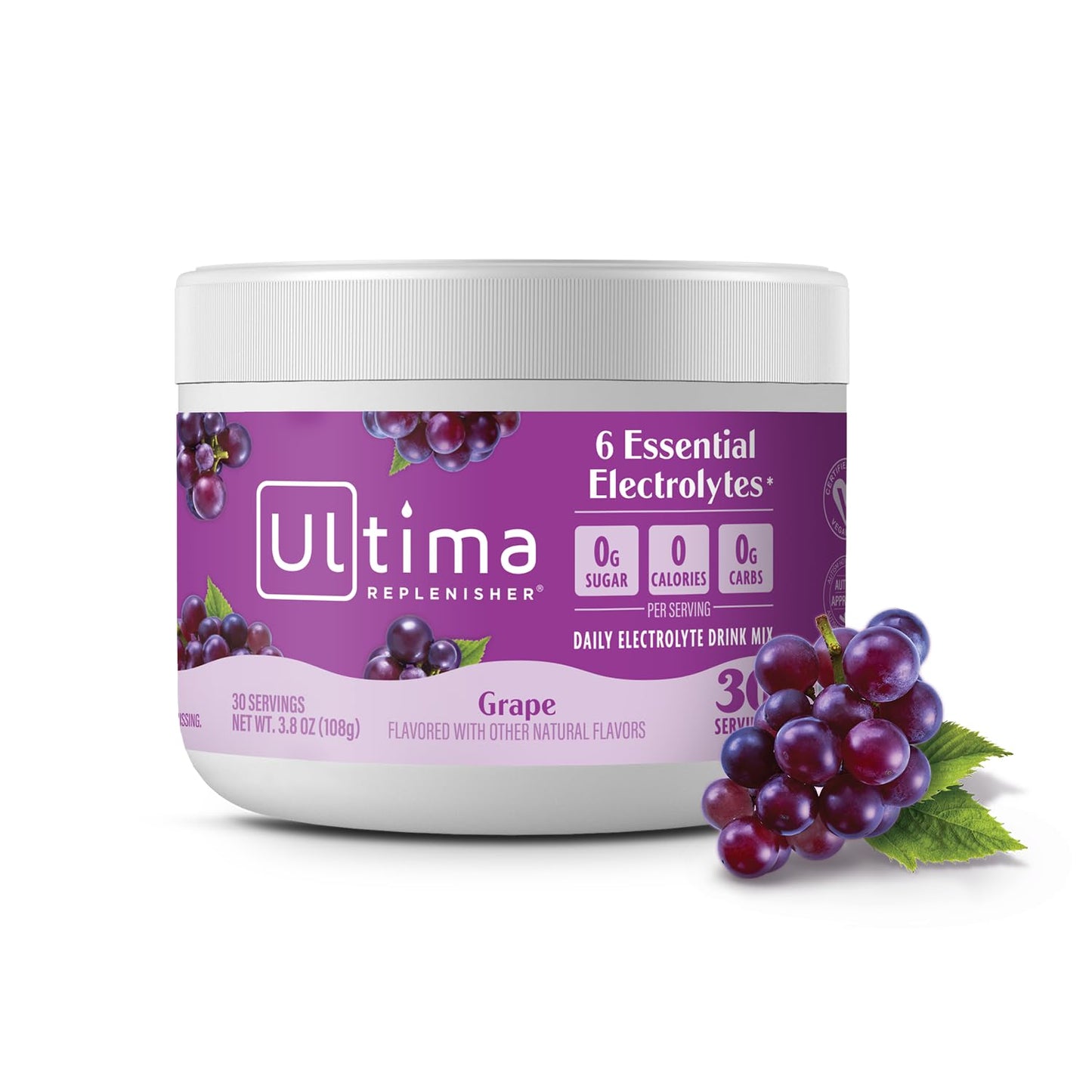 Ultima Replenisher Daily Electrolyte Powder Drink Mix – Sugar Free – Watermelon, 30 Servings – Hydration Powder with 6 Key Electrolytes and Trace Minerals – Keto Friendly, Vegan, Non-GMO - Nirvana Guru
