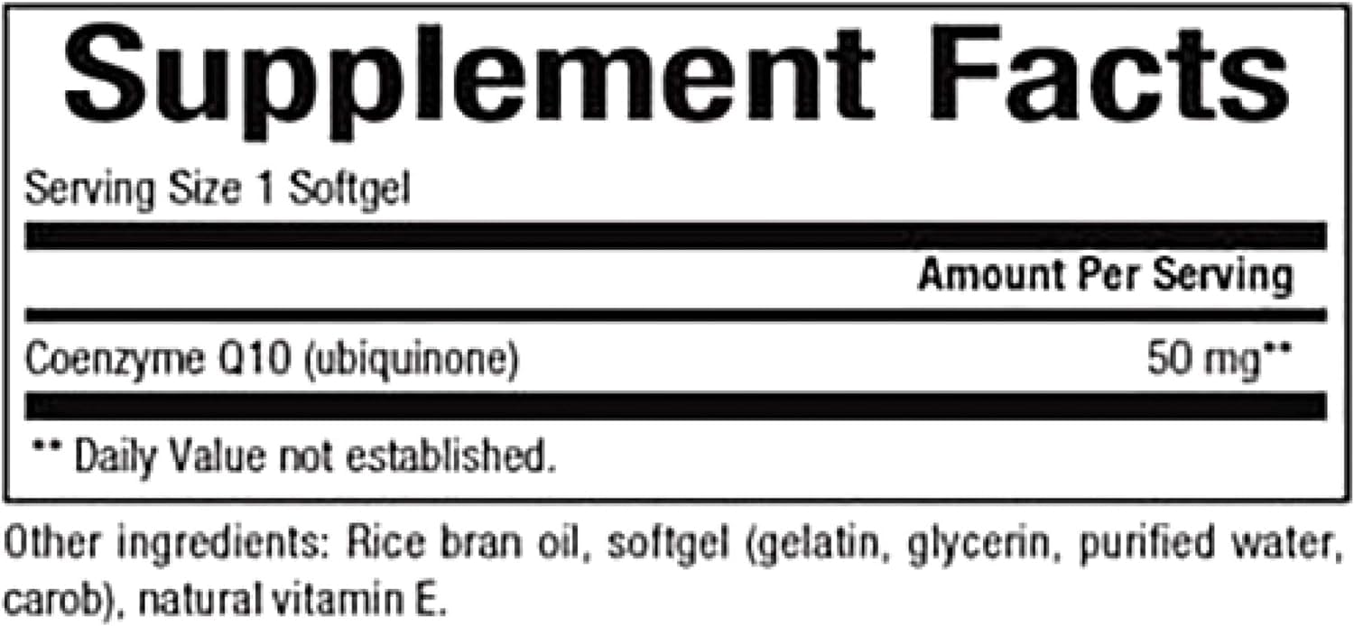 Natural Factors Coenzyme Q10 100 mg, Natural Coenzyme Q10 Supplement for Energy, Heart and Cognitive Support, 120 Softgels - Nirvana Guru