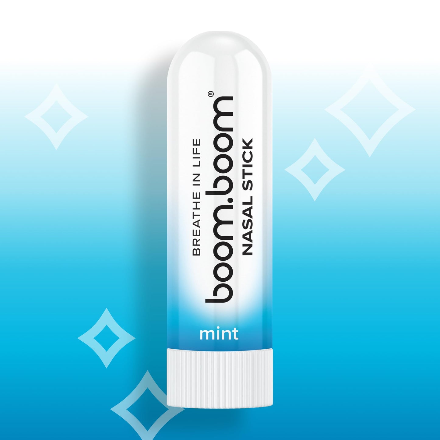 BoomBoom Nasal Stick | Vapor Flow Technology | Cool Refreshing Sensation | Natural Mood Boost | Simple Ingredients | Essential Oils + Menthol Inhaler (Mint, Wintermint, Tropical, Lavender) Nirvana Guru