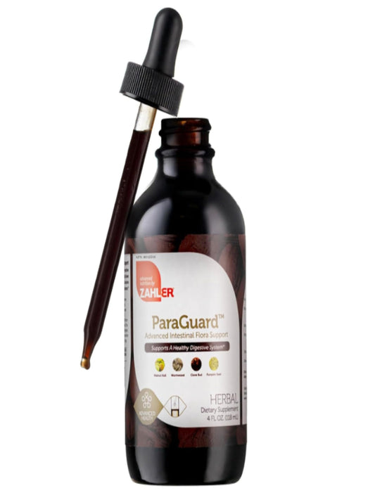 Zahler - ParaGuard Liquid Drops - Gut Health Supplement - Formula has Wormwood, Garlic Bulb, Pumpkin Seed, Clove & More - Natural Support for Humans - Certified Kosher (4 Oz) (4 oz., Drop) - Nirvana Guru