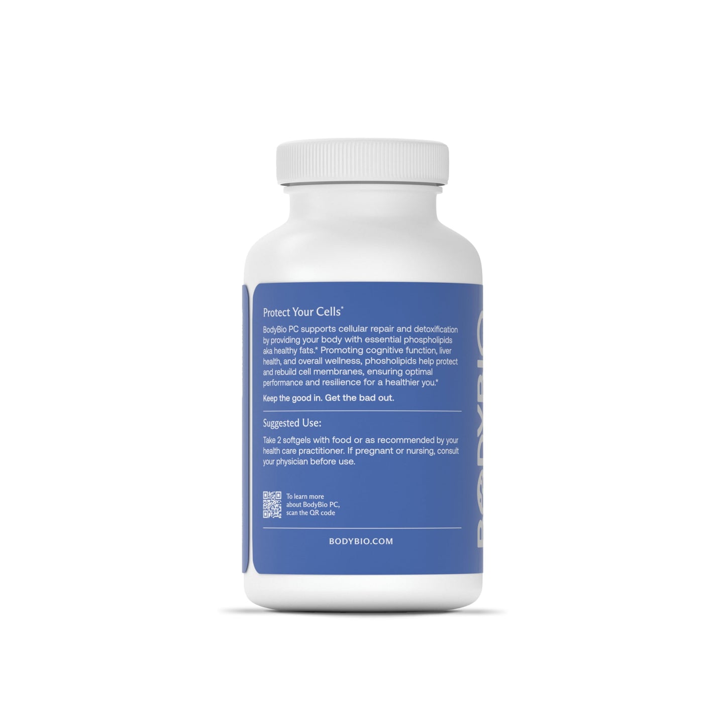 BodyBio PC - Phosphatidylcholine for Brain Health, Mental Clarity, Cognitive Function, Cellular Repair & Healthy Aging, Phospholipid Complex Supplement for Gentle Daily Detox Nirvana Guru