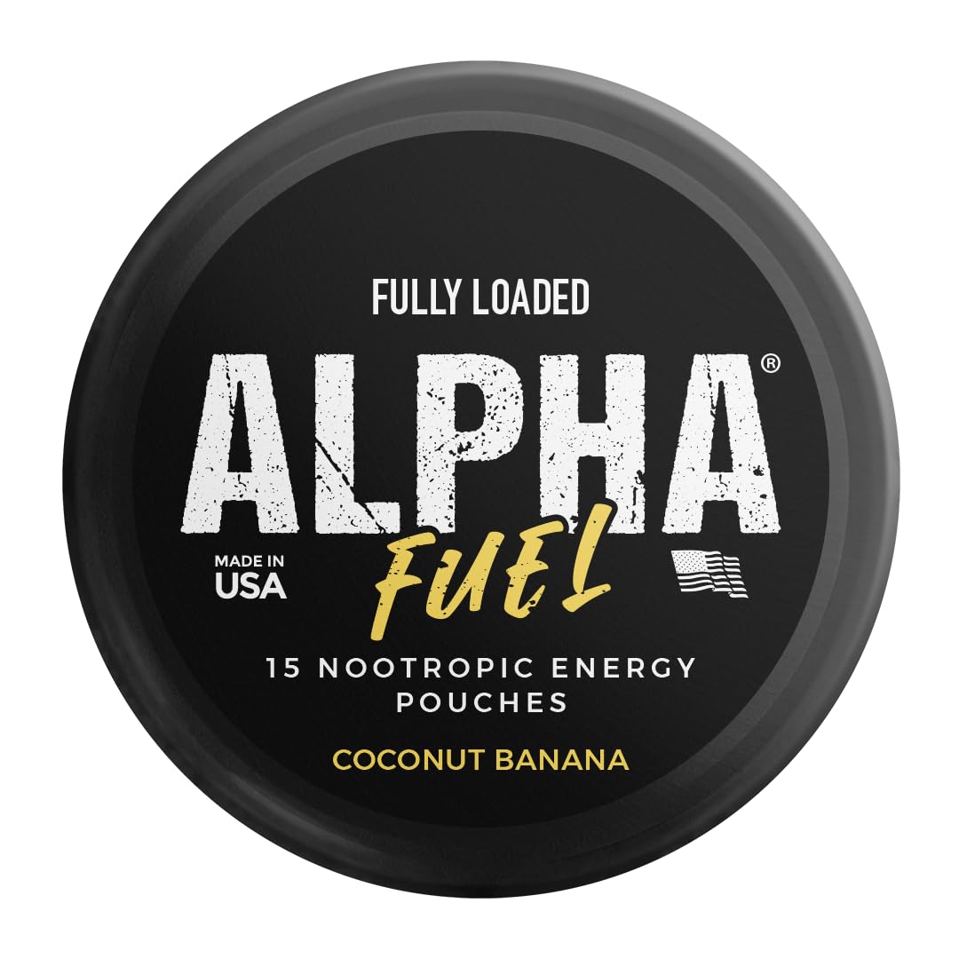 Fully Loaded Alpha Fuel Nootropic Pouches (Wintergreen Fuel) - Nootropic Energy Pouches with Caffeine, Alpha GPC, Tyrosine, Taurine, Guarana and More