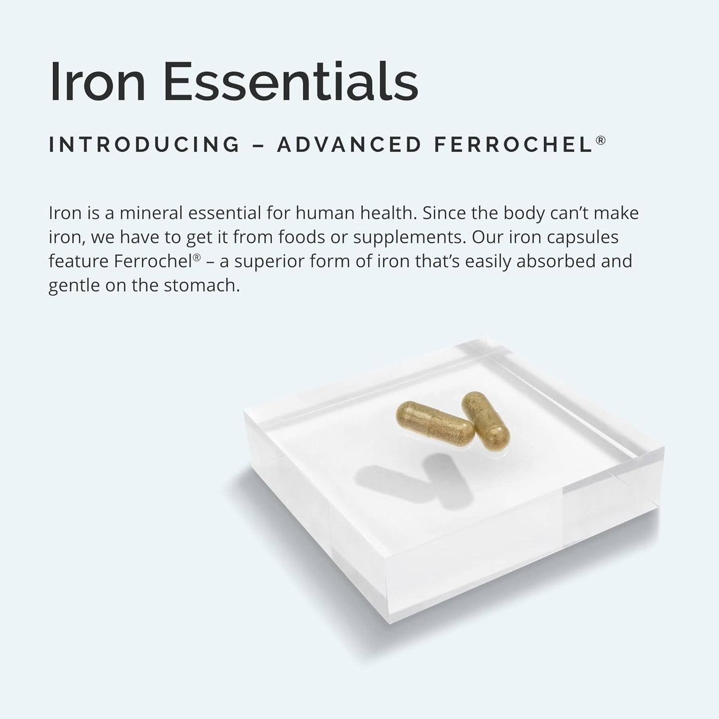 BRAINMD Dr Amen Iron - 30 Capsules - Supports Energy Production, Cognitive Function & Gene Regulation - Gentle & Easily Absorbed - Gluten Free - 30 Servings Nirvana Guru