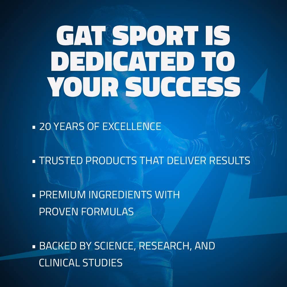 GAT SPORT Nitraflex Advanced Pre-Workout Powder, Increases Blood Flow, Boosts Strength and Energy, Improves Exercise Performance, (Blue Raspberry, 30 Servings) Nirvana Guru