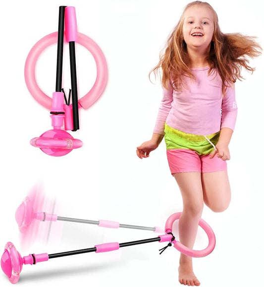 Skip Ball, Portable Foldable Colorful Flash Wheel Swing Ball, Kids Toys for Girls & Boys, Sports Fitness Toys for Kids & Adults. Gifts for Mom Women & Girls Toys Age 5-10 Years nirvanaguru