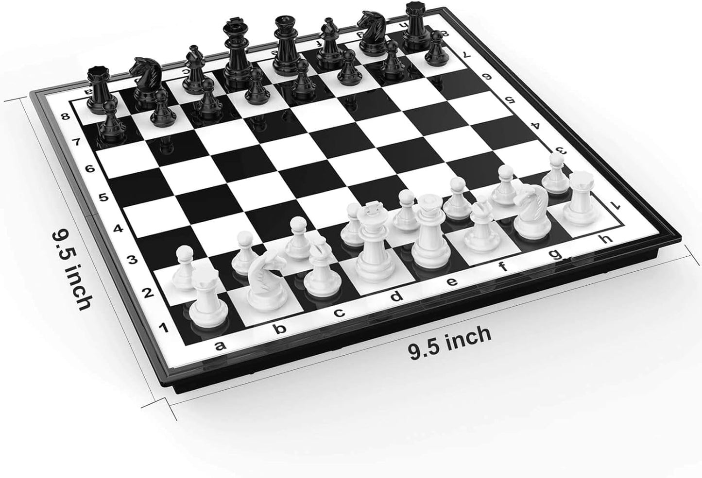 Chess Sets Travel Board Games: Magnetic Folding Chess Board with Instructions Teen Gifts Family Games Educational Toys for Kids and Adults 9.5 Inch nirvanaguru