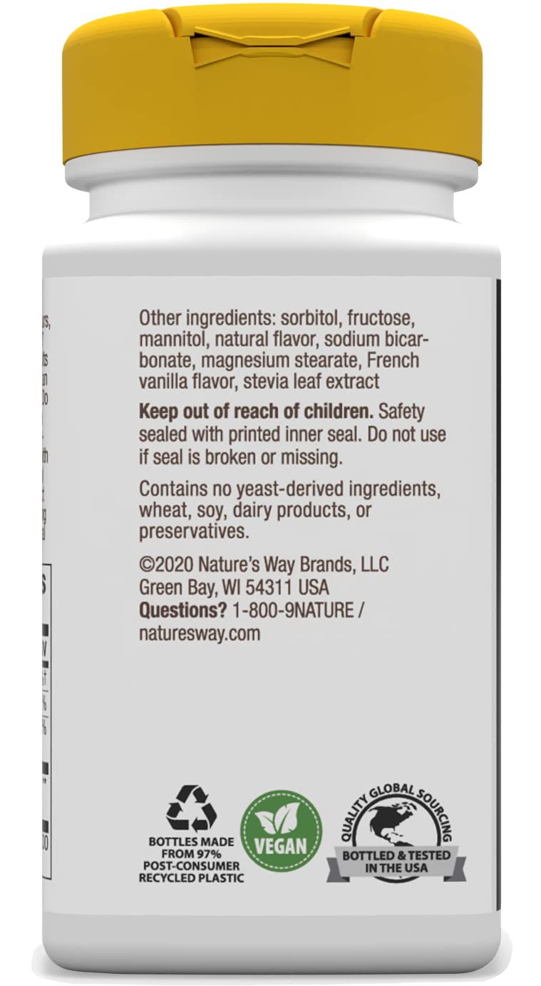 Nature's Way Zinc Lozenges with Vitamin C & Echinacea, Immune Support*, 23 mg of Zinc & 100 mg of Vitamin C per Serving, Wild Berry Flavored, 60 Lozenges (Packaging May Vary) - Nirvana Guru