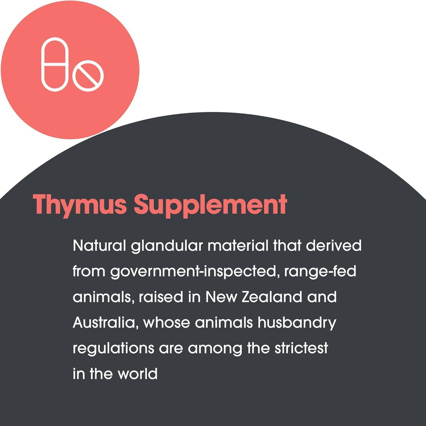 Allergy Research Group Thymus Supplement - Thymus Tissue, Glandular Extract, 1000mg Raw Thymus Glandular, Ovine, Lyophilized, Hypoallergenic - 75 Count Nirvana Guru